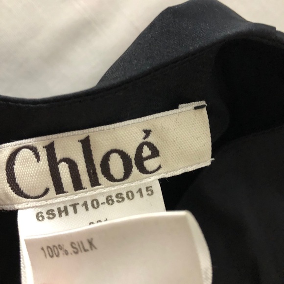 Chloé black 100% silk blouse - Picture 4 of 10